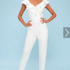 Lulus keepsake XS ivory jumpsuit